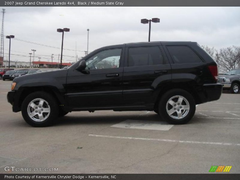 Black / Medium Slate Gray 2007 Jeep Grand Cherokee Laredo 4x4