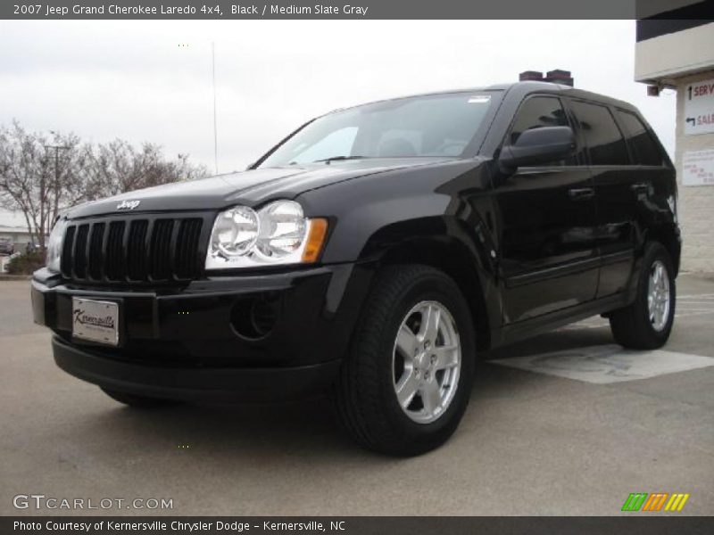 Black / Medium Slate Gray 2007 Jeep Grand Cherokee Laredo 4x4