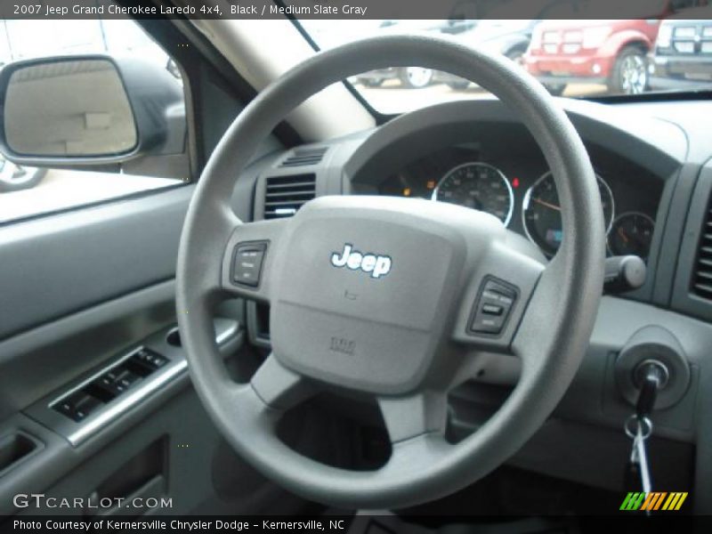 Black / Medium Slate Gray 2007 Jeep Grand Cherokee Laredo 4x4