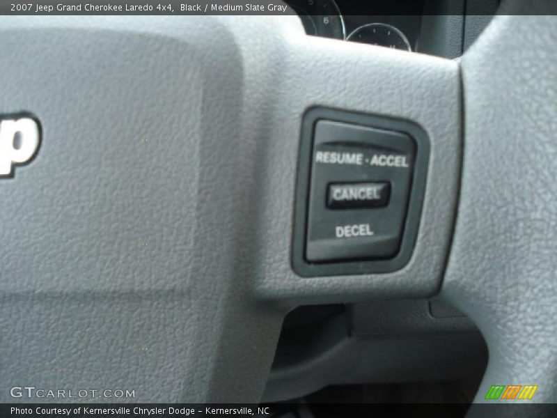 Black / Medium Slate Gray 2007 Jeep Grand Cherokee Laredo 4x4