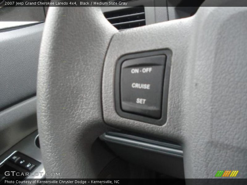 Black / Medium Slate Gray 2007 Jeep Grand Cherokee Laredo 4x4