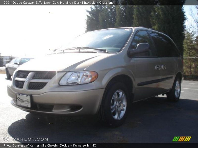 Linen Gold Metallic / Dark Khaki/Light Graystone 2004 Dodge Caravan SXT