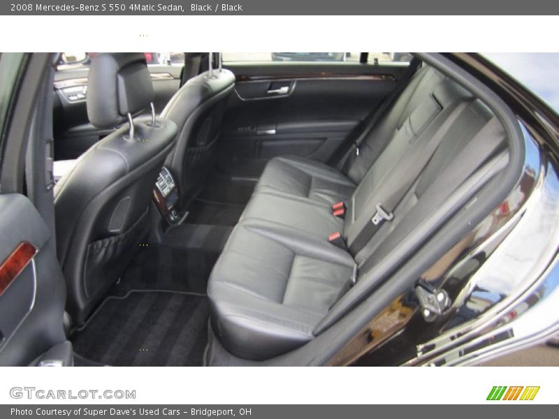 Black / Black 2008 Mercedes-Benz S 550 4Matic Sedan