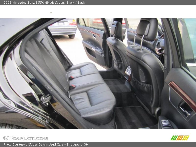 Black / Black 2008 Mercedes-Benz S 550 4Matic Sedan