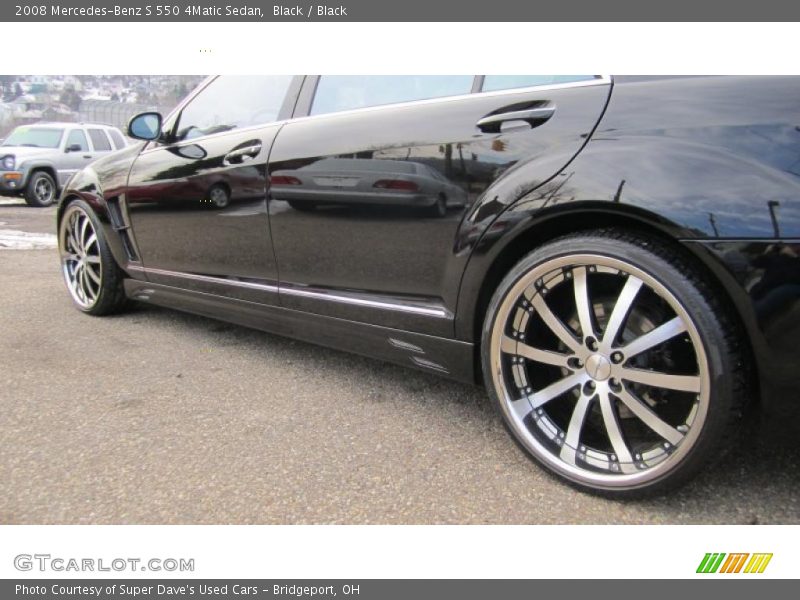 Black / Black 2008 Mercedes-Benz S 550 4Matic Sedan