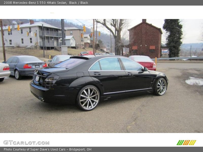 Black / Black 2008 Mercedes-Benz S 550 4Matic Sedan