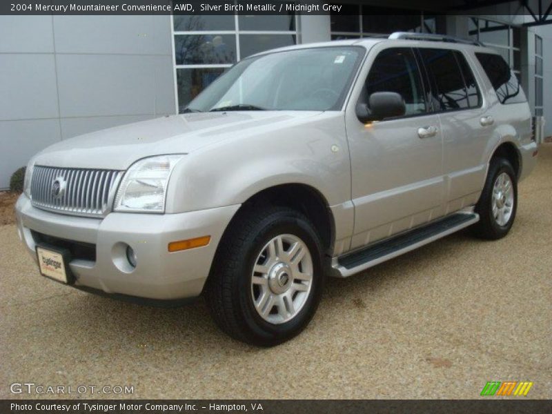Silver Birch Metallic / Midnight Grey 2004 Mercury Mountaineer Convenience AWD