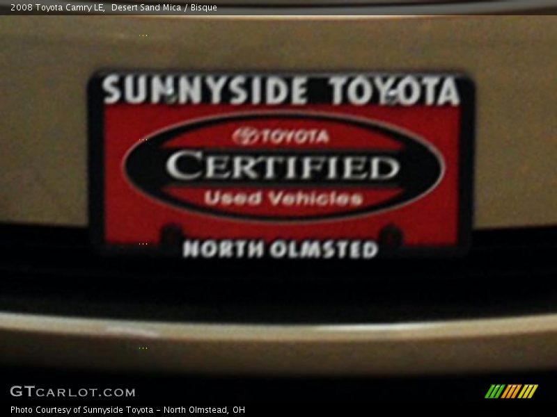 Desert Sand Mica / Bisque 2008 Toyota Camry LE