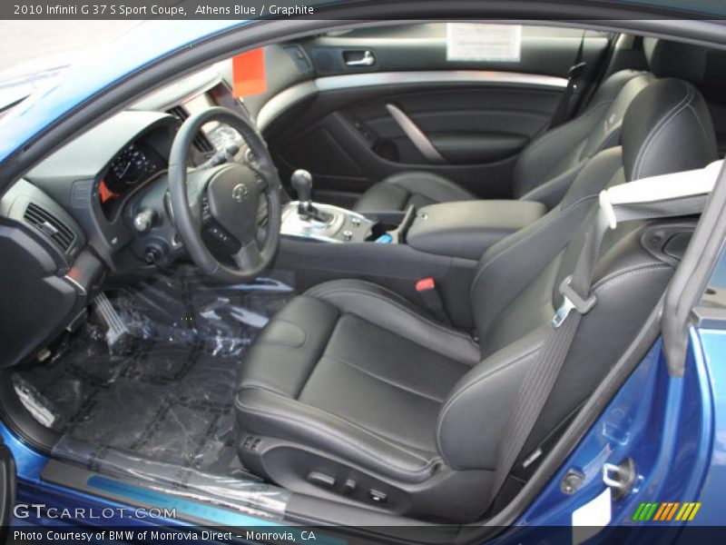  2010 G 37 S Sport Coupe Graphite Interior