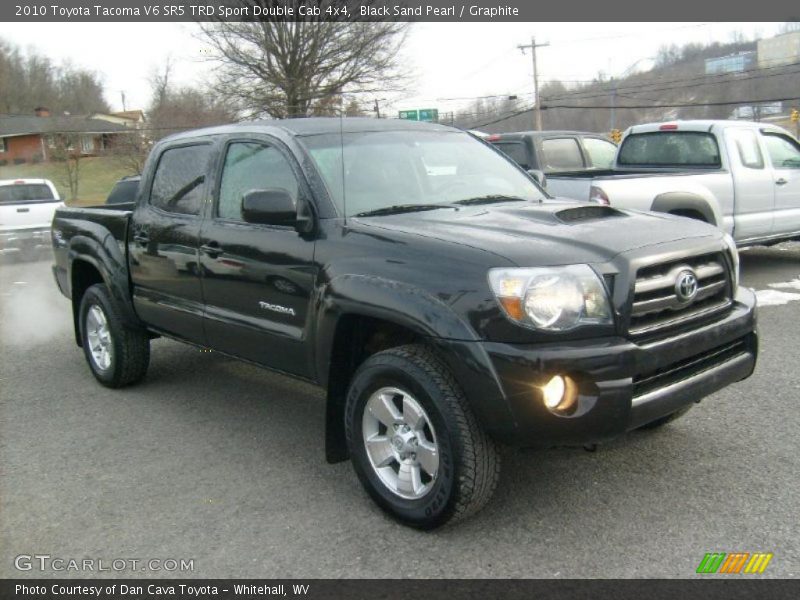 Black Sand Pearl / Graphite 2010 Toyota Tacoma V6 SR5 TRD Sport Double Cab 4x4