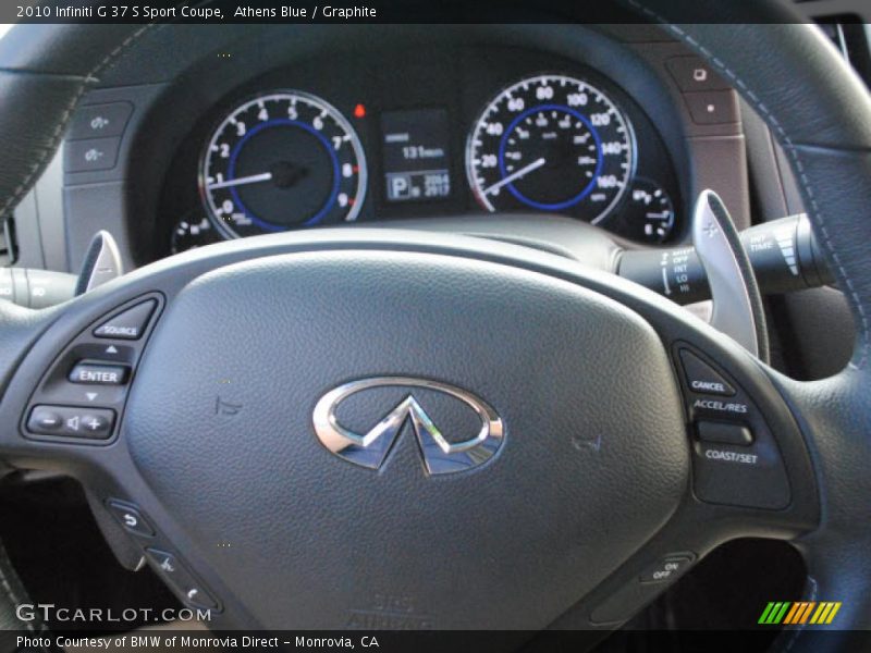 Controls of 2010 G 37 S Sport Coupe