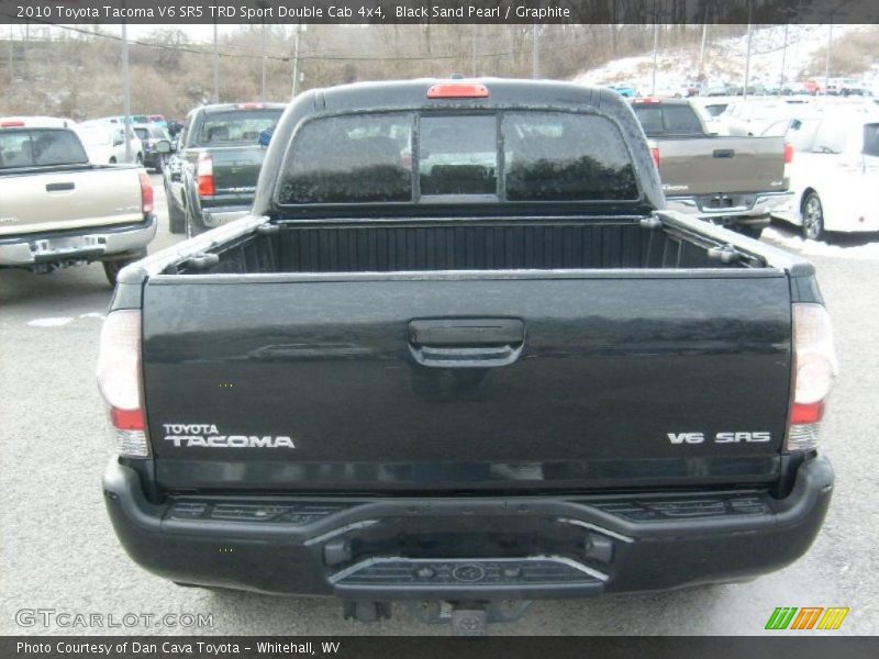 Black Sand Pearl / Graphite 2010 Toyota Tacoma V6 SR5 TRD Sport Double Cab 4x4
