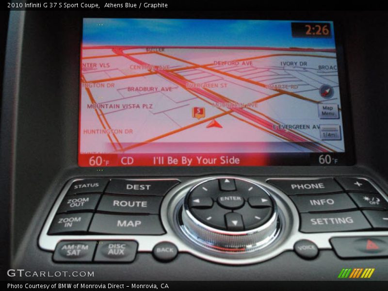 Navigation of 2010 G 37 S Sport Coupe