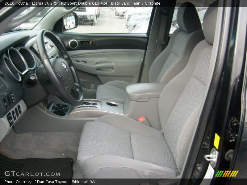 Black Sand Pearl / Graphite 2010 Toyota Tacoma V6 SR5 TRD Sport Double Cab 4x4