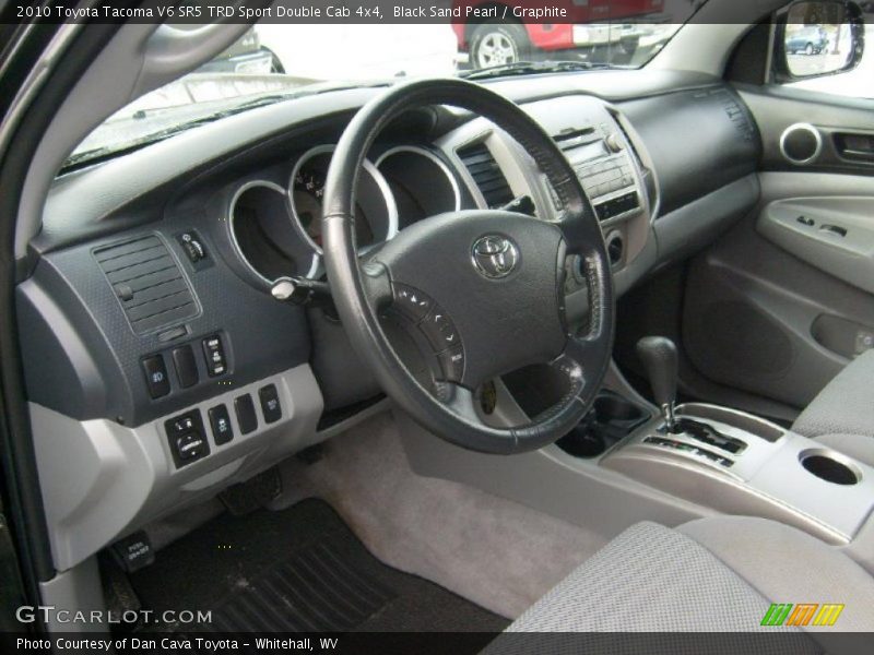 Black Sand Pearl / Graphite 2010 Toyota Tacoma V6 SR5 TRD Sport Double Cab 4x4