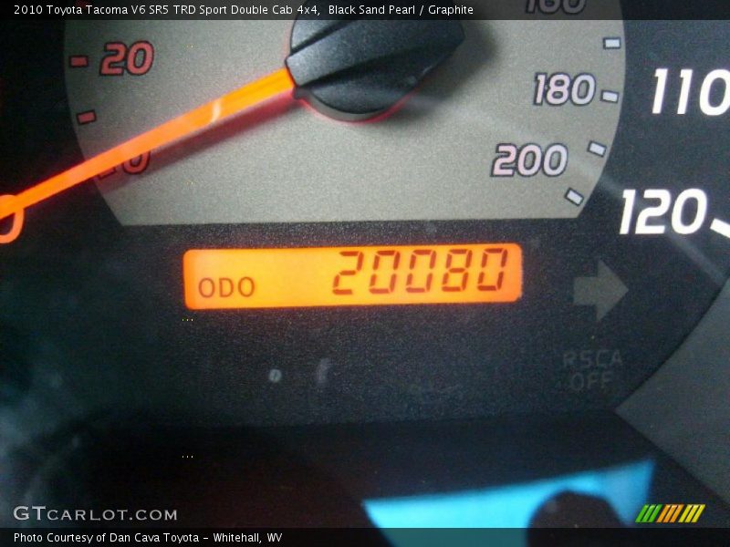 Black Sand Pearl / Graphite 2010 Toyota Tacoma V6 SR5 TRD Sport Double Cab 4x4