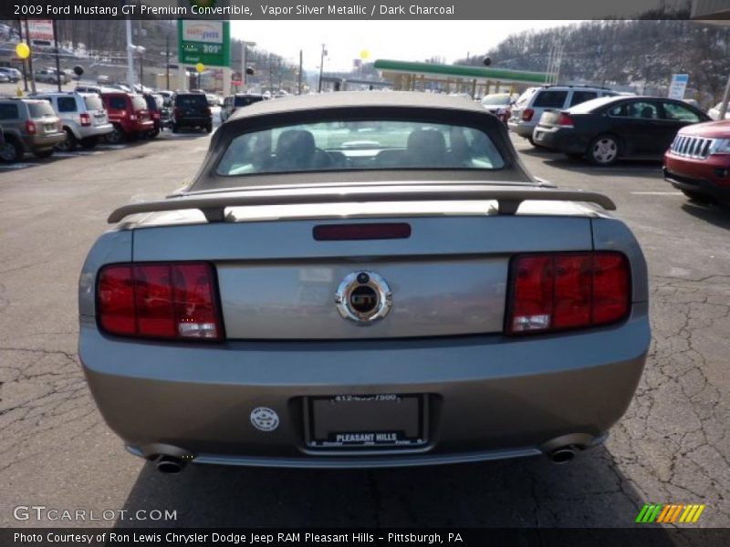 Vapor Silver Metallic / Dark Charcoal 2009 Ford Mustang GT Premium Convertible