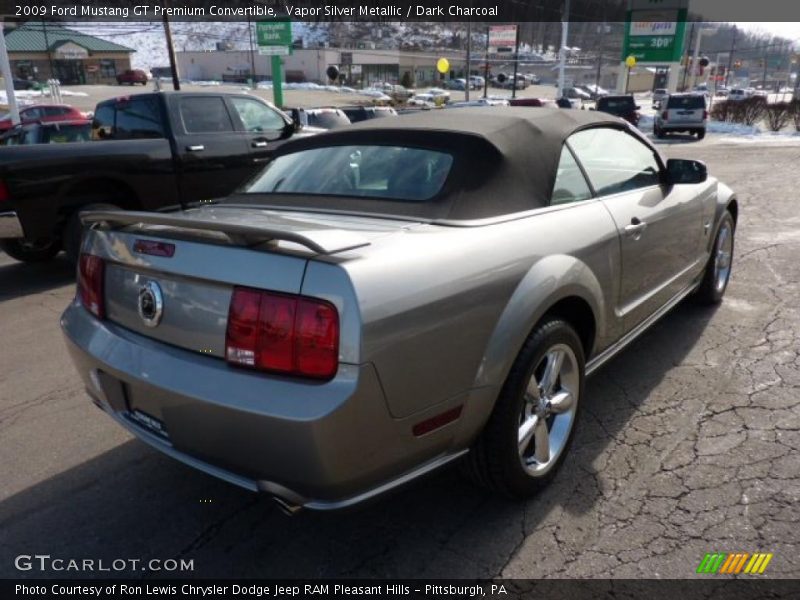 Vapor Silver Metallic / Dark Charcoal 2009 Ford Mustang GT Premium Convertible