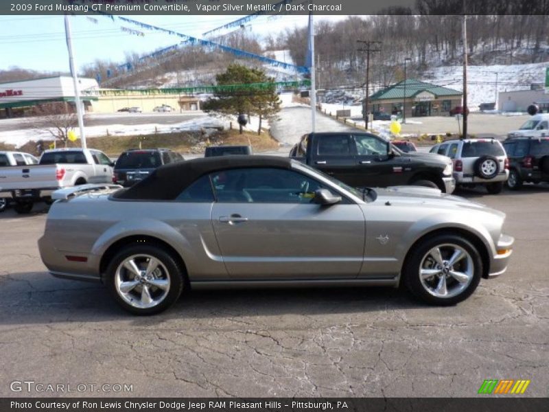 Vapor Silver Metallic / Dark Charcoal 2009 Ford Mustang GT Premium Convertible