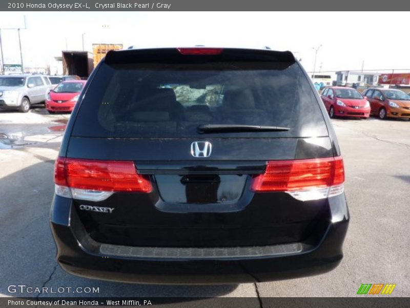 Crystal Black Pearl / Gray 2010 Honda Odyssey EX-L