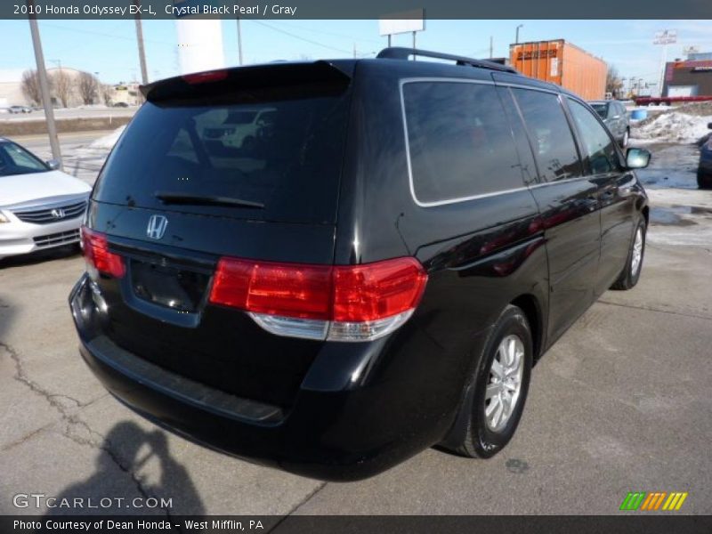 Crystal Black Pearl / Gray 2010 Honda Odyssey EX-L