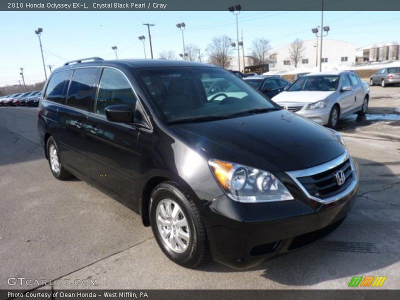 Crystal Black Pearl / Gray 2010 Honda Odyssey EX-L