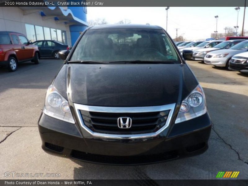 Crystal Black Pearl / Gray 2010 Honda Odyssey EX-L