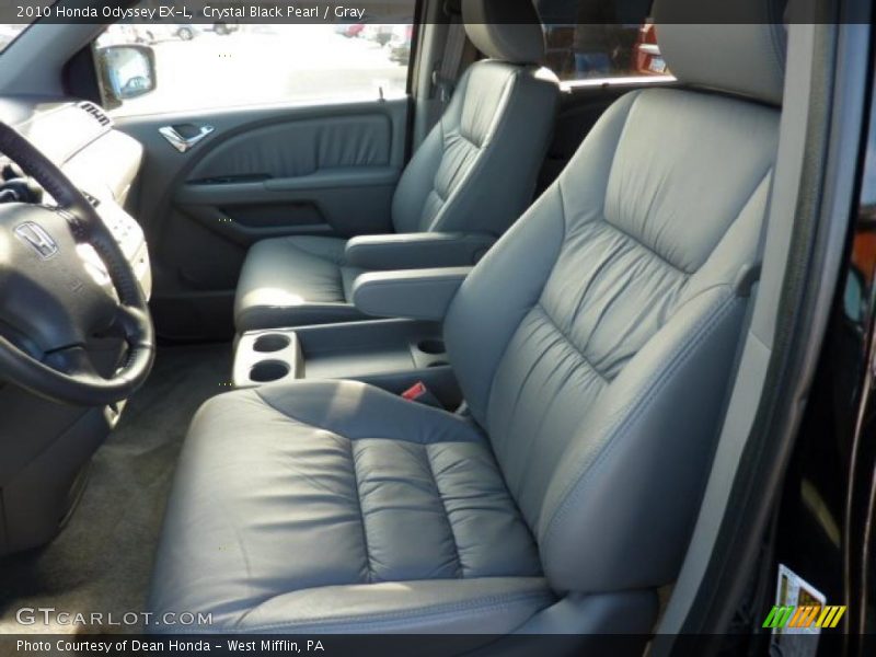 Crystal Black Pearl / Gray 2010 Honda Odyssey EX-L