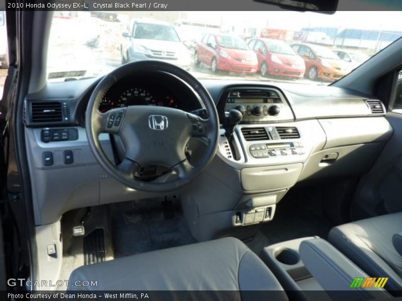 Crystal Black Pearl / Gray 2010 Honda Odyssey EX-L