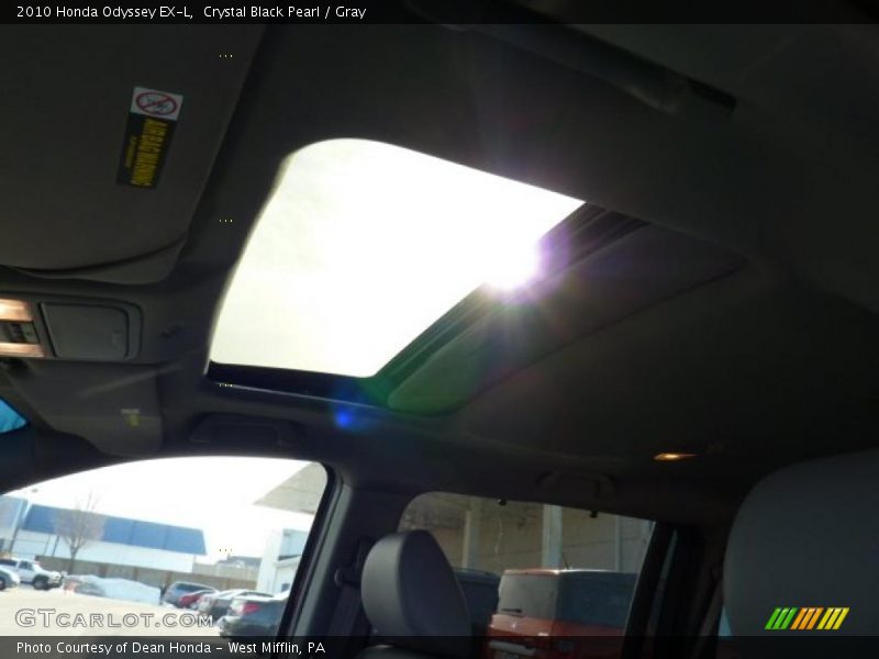 Crystal Black Pearl / Gray 2010 Honda Odyssey EX-L