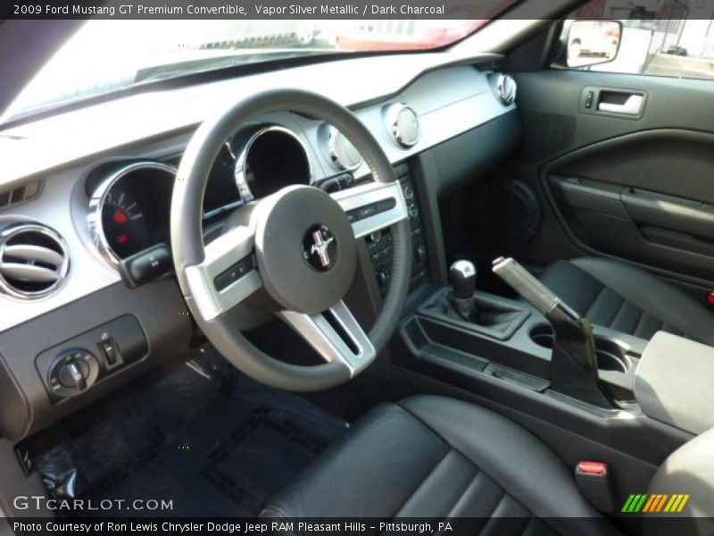 Dark Charcoal Interior - 2009 Mustang GT Premium Convertible 