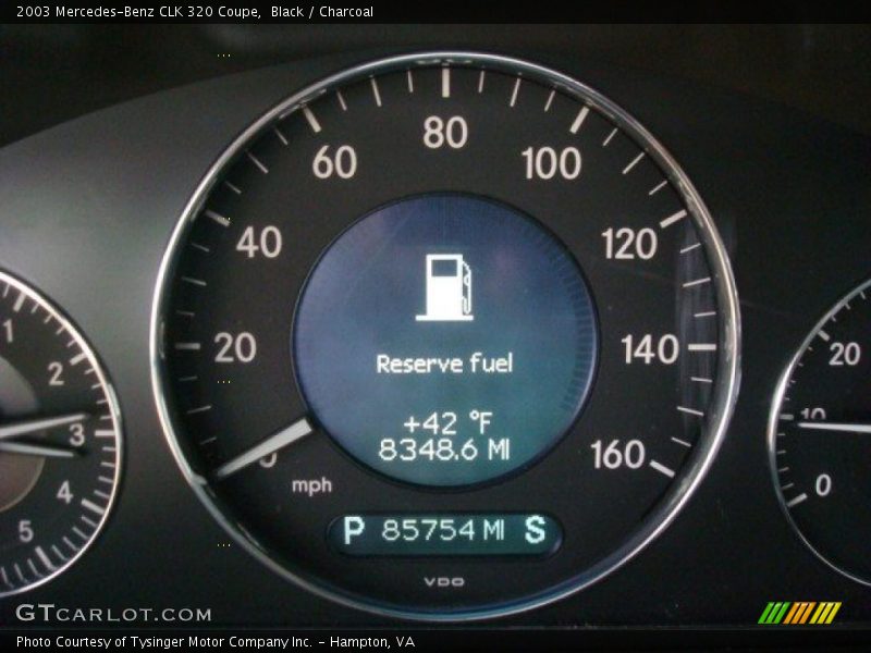 Black / Charcoal 2003 Mercedes-Benz CLK 320 Coupe