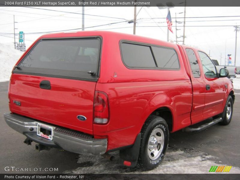 Bright Red / Heritage Medium Parchment 2004 Ford F150 XLT Heritage SuperCab