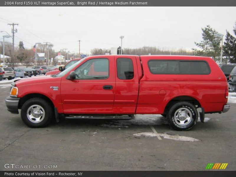 Bright Red / Heritage Medium Parchment 2004 Ford F150 XLT Heritage SuperCab