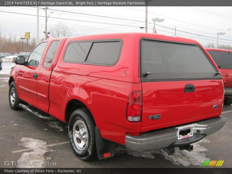 Bright Red / Heritage Medium Parchment 2004 Ford F150 XLT Heritage SuperCab