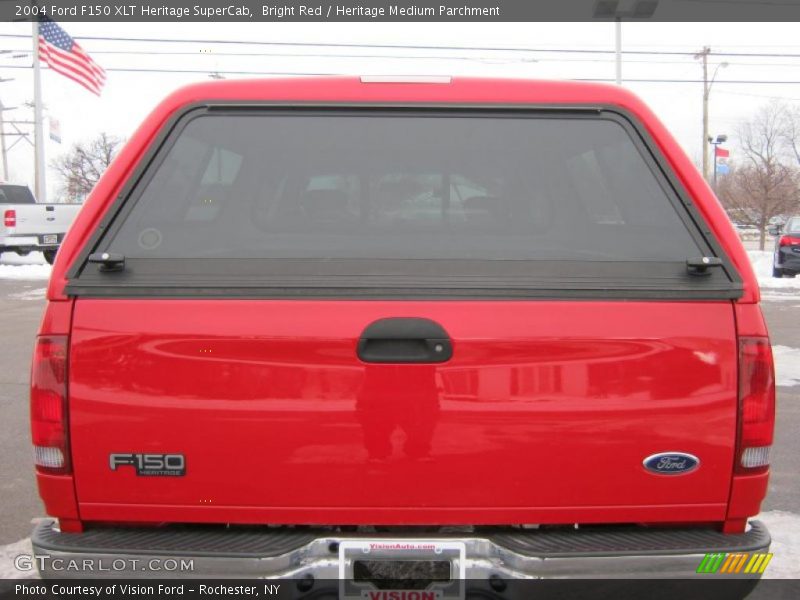 Bright Red / Heritage Medium Parchment 2004 Ford F150 XLT Heritage SuperCab