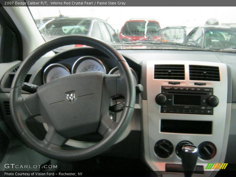Inferno Red Crystal Pearl / Pastel Slate Gray 2007 Dodge Caliber R/T