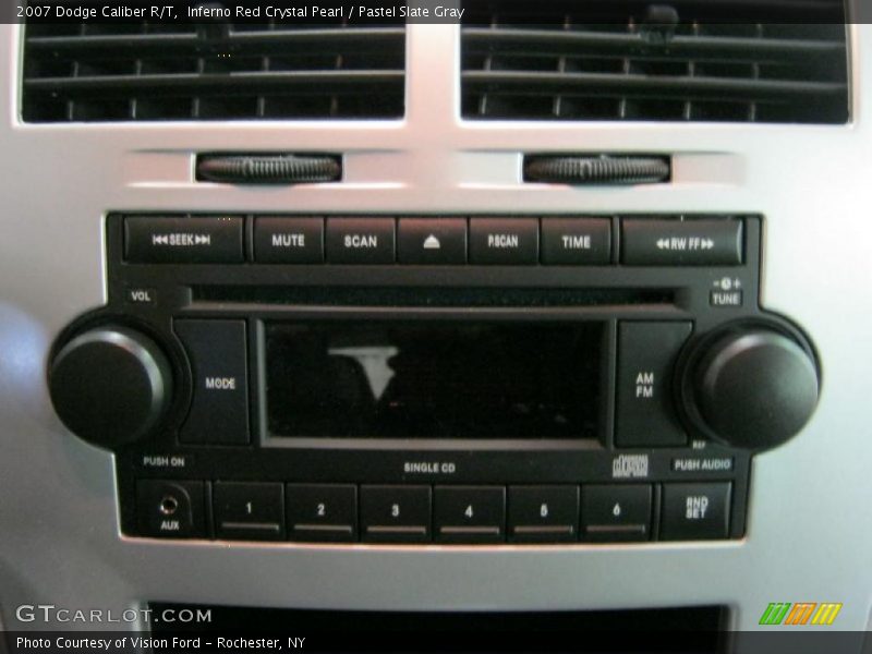Inferno Red Crystal Pearl / Pastel Slate Gray 2007 Dodge Caliber R/T