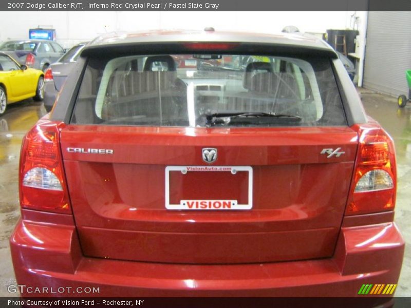 Inferno Red Crystal Pearl / Pastel Slate Gray 2007 Dodge Caliber R/T