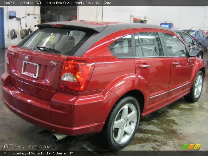 Inferno Red Crystal Pearl / Pastel Slate Gray 2007 Dodge Caliber R/T