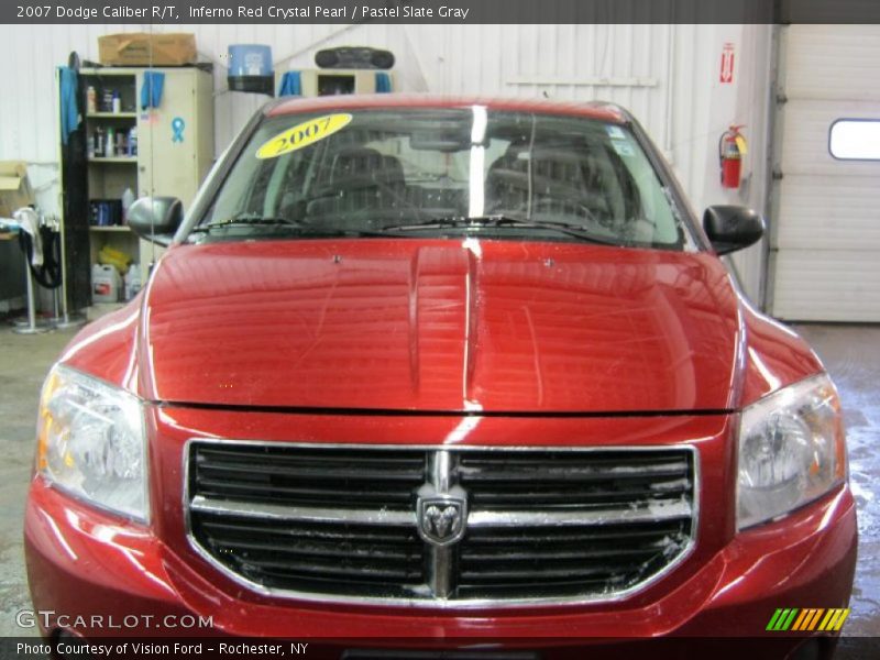 Inferno Red Crystal Pearl / Pastel Slate Gray 2007 Dodge Caliber R/T