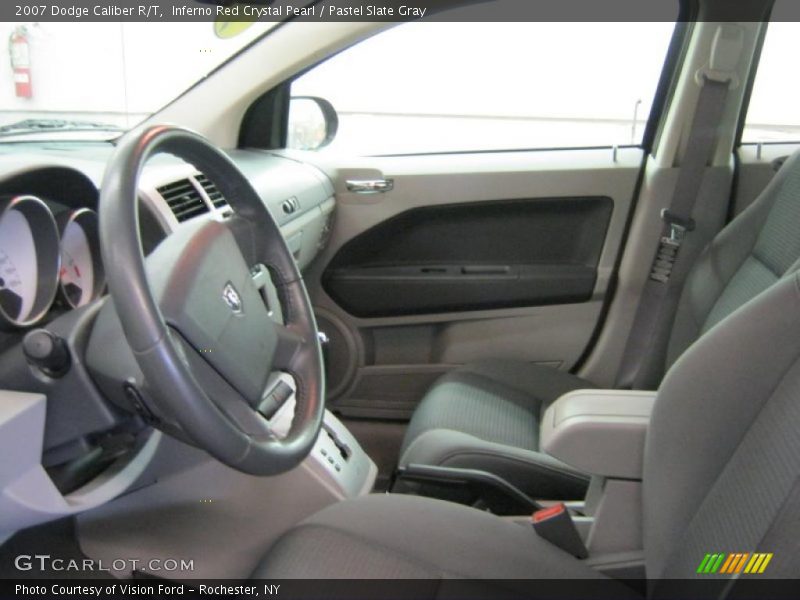Inferno Red Crystal Pearl / Pastel Slate Gray 2007 Dodge Caliber R/T