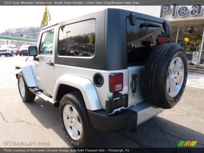 Bright Silver Metallic / Dark Slate Gray/Medium Slate Gray 2010 Jeep Wrangler Sahara 4x4