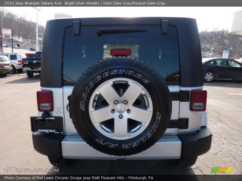 Bright Silver Metallic / Dark Slate Gray/Medium Slate Gray 2010 Jeep Wrangler Sahara 4x4