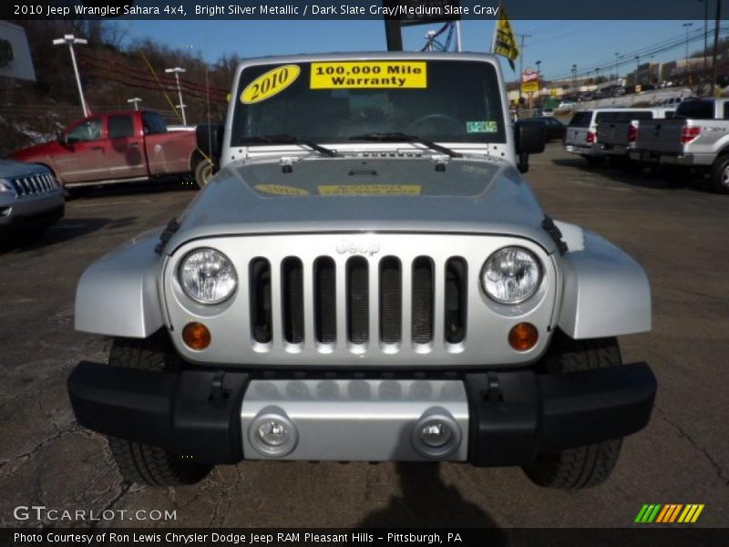 Bright Silver Metallic / Dark Slate Gray/Medium Slate Gray 2010 Jeep Wrangler Sahara 4x4