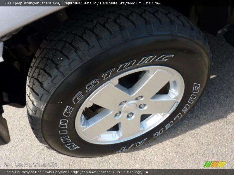 Bright Silver Metallic / Dark Slate Gray/Medium Slate Gray 2010 Jeep Wrangler Sahara 4x4
