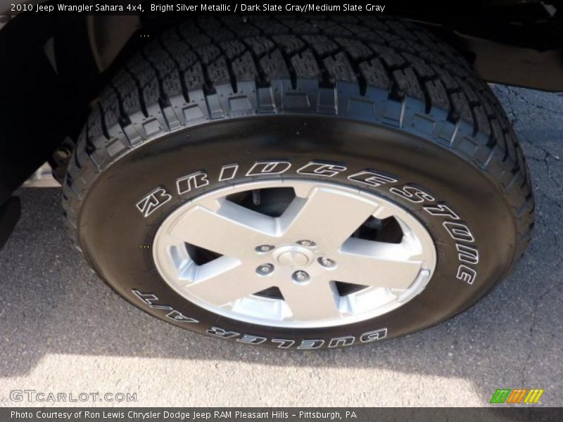 Bright Silver Metallic / Dark Slate Gray/Medium Slate Gray 2010 Jeep Wrangler Sahara 4x4