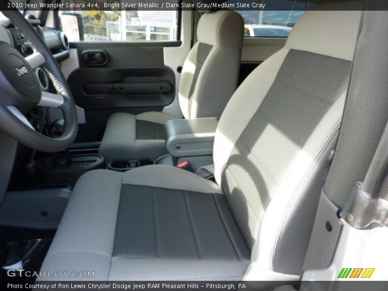 Bright Silver Metallic / Dark Slate Gray/Medium Slate Gray 2010 Jeep Wrangler Sahara 4x4