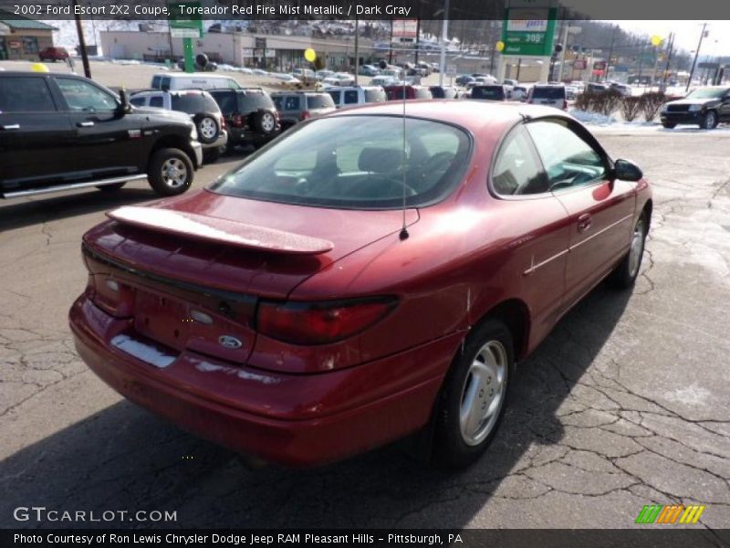 Toreador Red Fire Mist Metallic / Dark Gray 2002 Ford Escort ZX2 Coupe