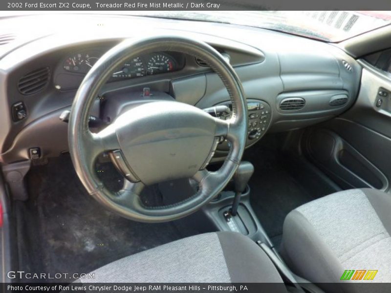 Dark Gray Interior - 2002 Escort ZX2 Coupe 
